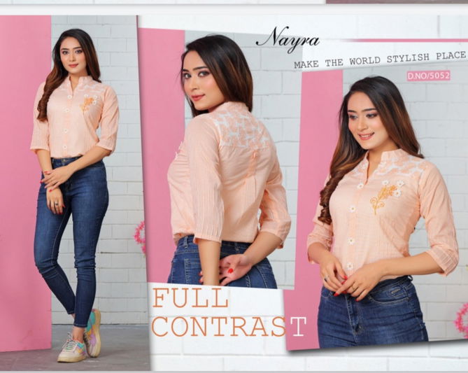 Nayra Forever Latest fancy Designer Casual Wear Western Ladies Top Collection
