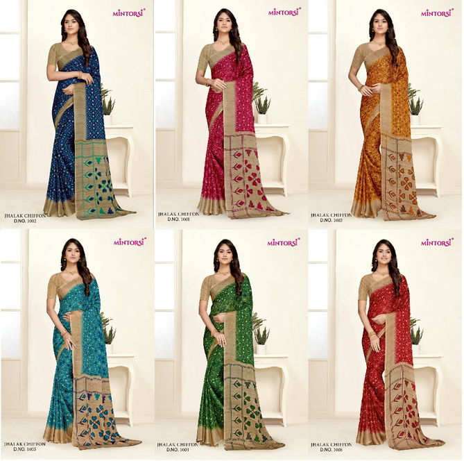 Jhalak By Mintorsi 1001-1006 Daily Wear Sarees Catalog