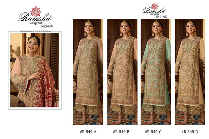 R 549 Nx By Ramsha Colors Pakistani Suits Catalog