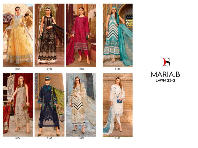 Maria B Lawn 23 Vol 2 By Deepsy Pakistani Suits Catalog