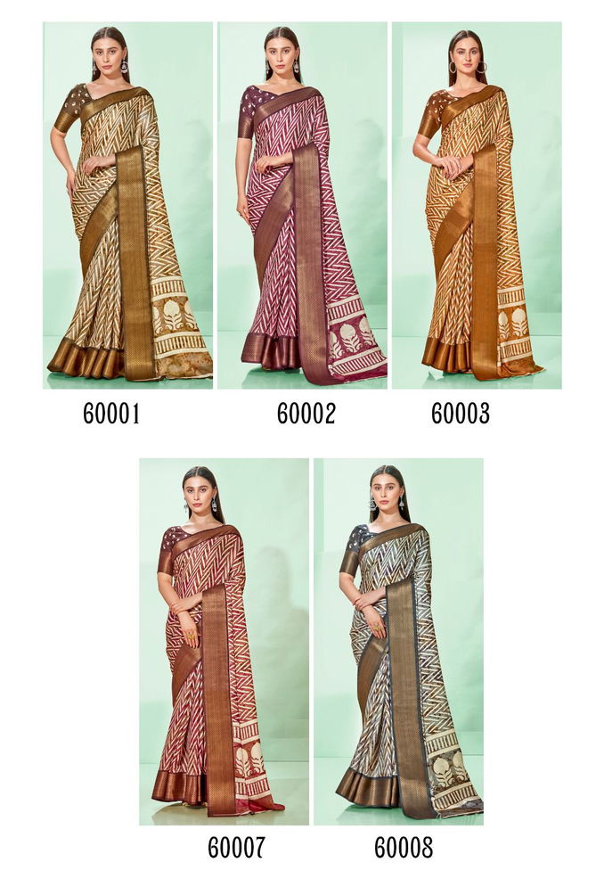 Niya By Kashvi 60001-60008 Daily Wear Sarees Catalog