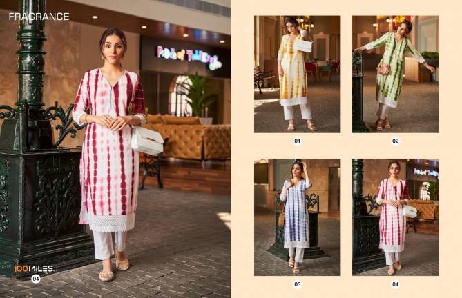 Fragrance By 100 Miles Colors Printed Kurtis Catalog