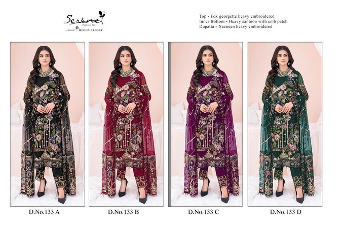 S 133 A To D By Serine Pakistani Suits Catalog