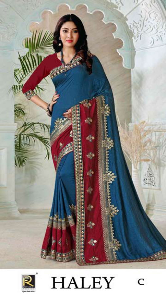 Haley By Ronisha A To F Party Wear Sarees Catalog