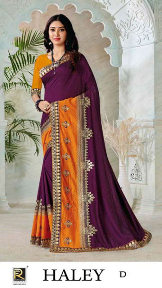 Haley By Ronisha A To F Party Wear Sarees Catalog