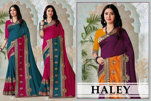 Haley By Ronisha A To F Party Wear Sarees Catalog