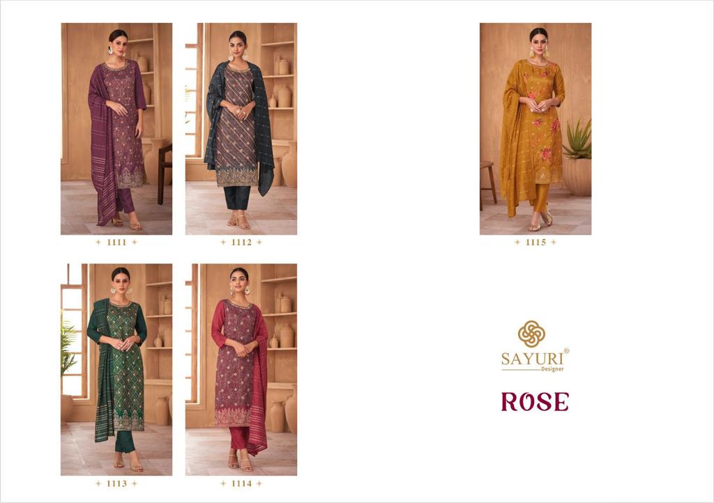 Rose By Sayuri 1111-1115 Readymade Salwar Suits Catalog