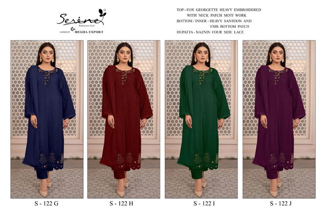 S 122 G To J By Serine Pakistani Suits Catalog