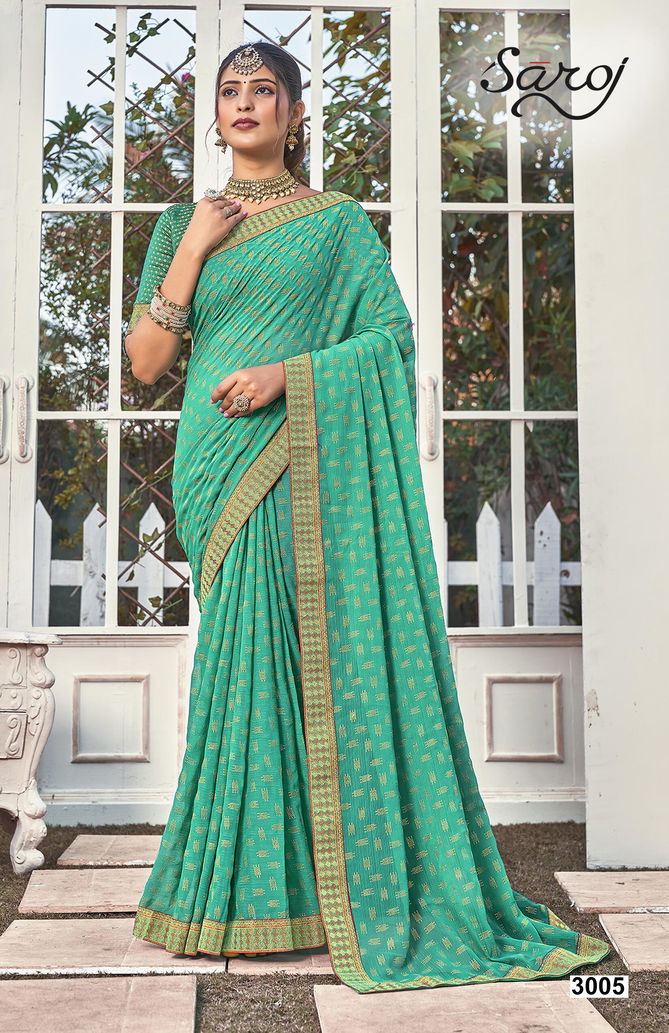 Madhubani Vol 3 By Saroj Chiffon Sarees Catalog