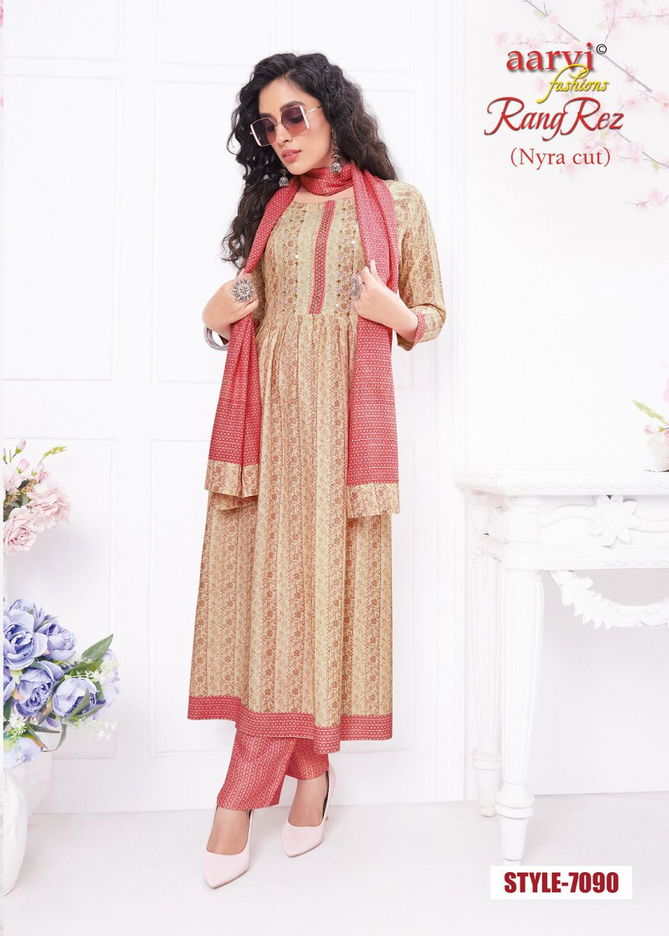 Rangrez Vol 2 By Aarvi Readymade Salwar Suits Catalog