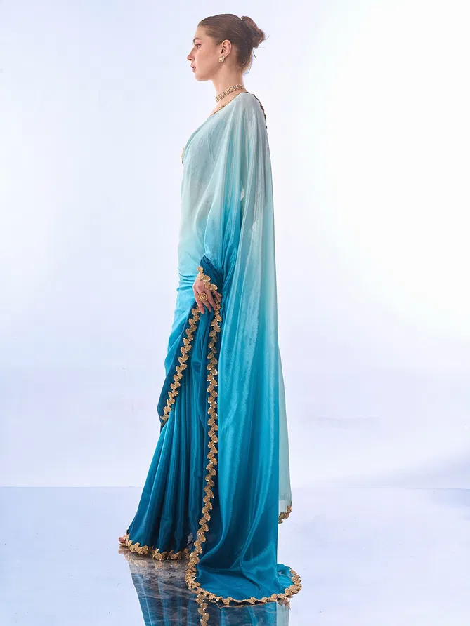 Laxminam OP 503 Chinon Designer Party Wear Sarees Suppliers In India