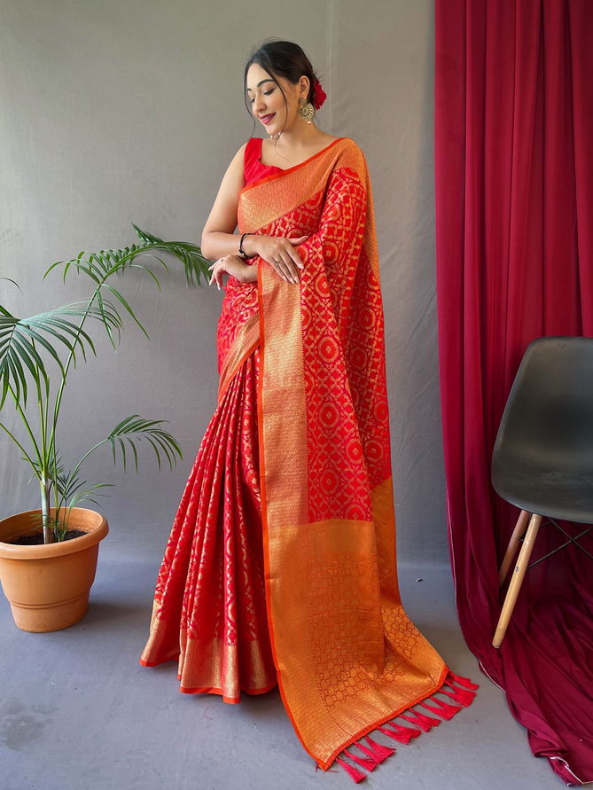 Patola 5 Colors Party Wear Sarees Catalog