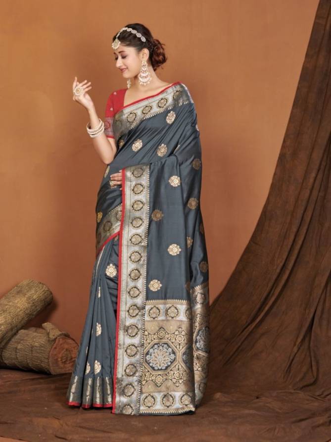 Bansuri By Bunawat Color Set Banarasi Silk Sarees Catalog