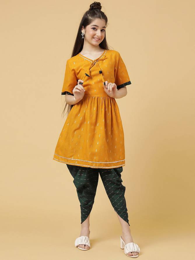 Aakruti Vol 34 Kids Kurti With Bottom Girls Wear Catalog