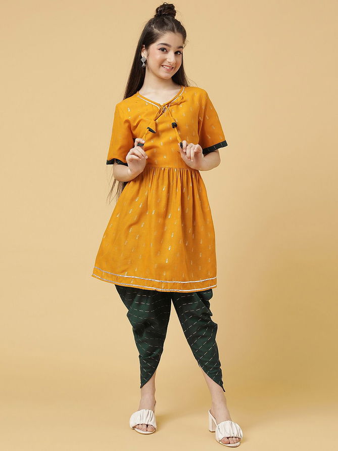 Aakruti Vol 34 Kids Kurti With Bottom Girls Wear Catalog