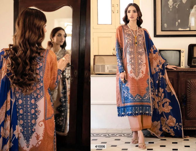 Razia Sultan Vol 41 By Apna Karachi Cotton Dress Material Catalog