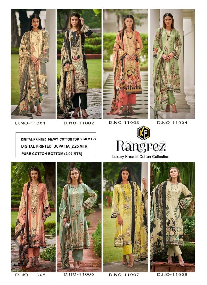 Rangrez Vol 1 By Keval Karachi Cotton Dress Material Catalog