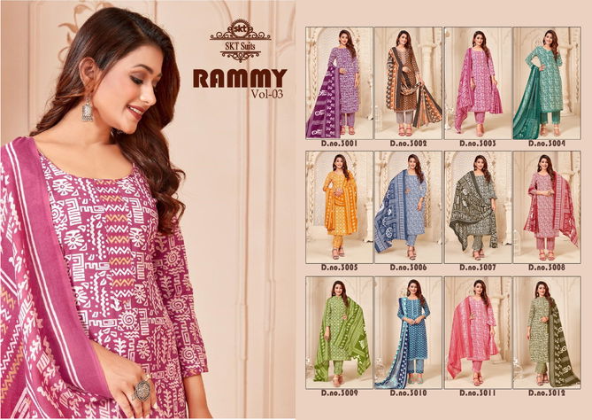 Rammy Vol 3 By Skt Printed Cotton Dress Material Catalog