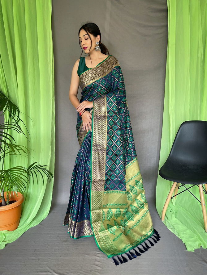 Patola 7 Color Set Designer Silk Saree Catalog