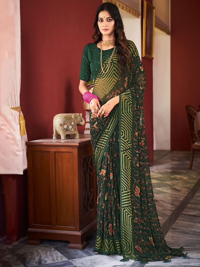 Ragga Printed Daily Wear Sarees Catalog