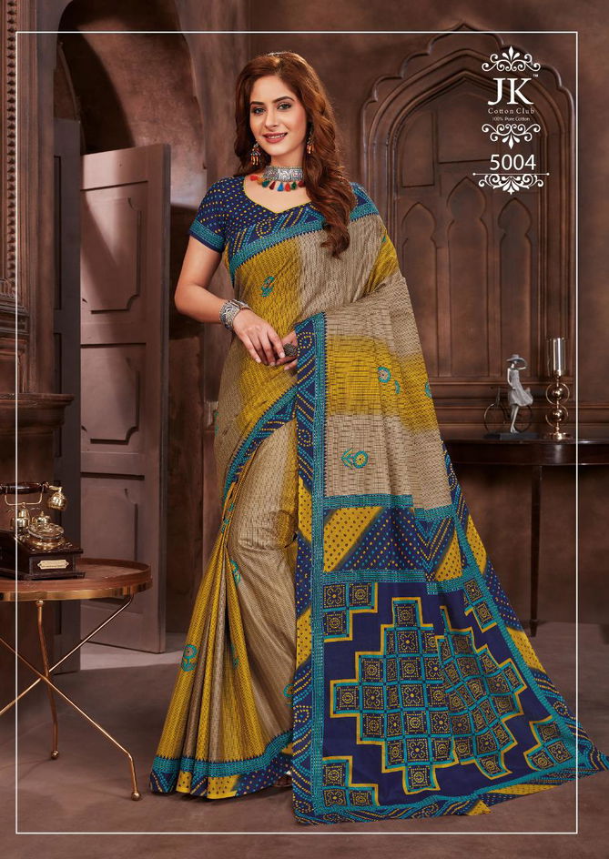 Jk Tulsi Avantika Vol 5 Latest Printed Cotton Regular Wear Saree Collection 