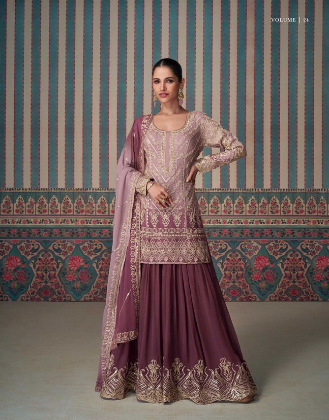 Nikhaar By Sayuri Designer Georgette Readymade Suits Exporters In India