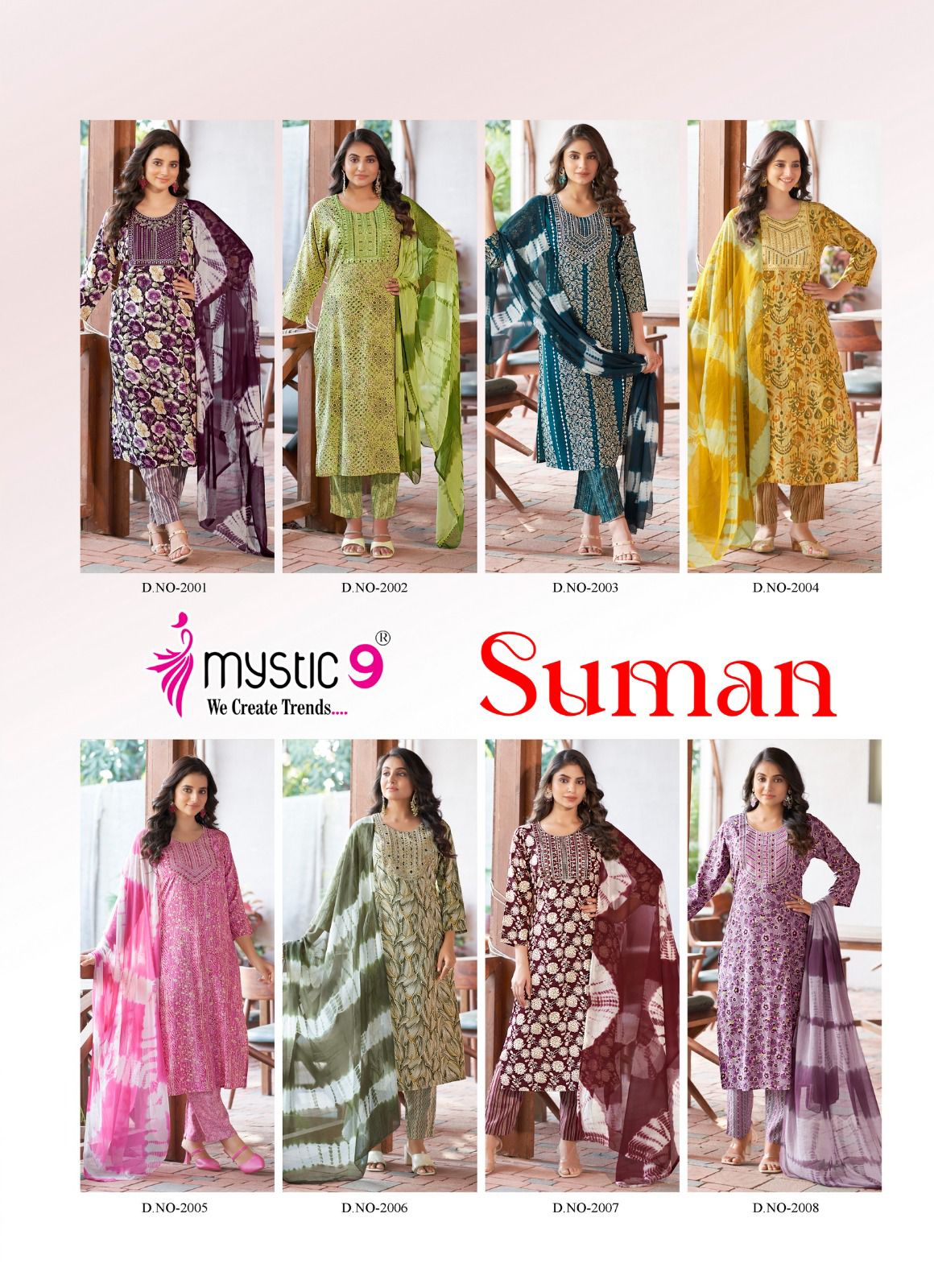 Suman Vol 2 By Mystic 9 Rayon Printed Kurti With Bottom Dupatta Orders In India