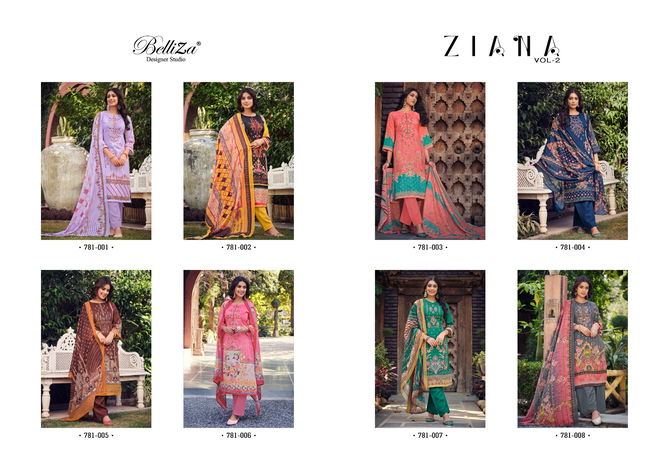 Belliza Ziana Vol 2 Readymade Cotton Salwar Suits Catalog