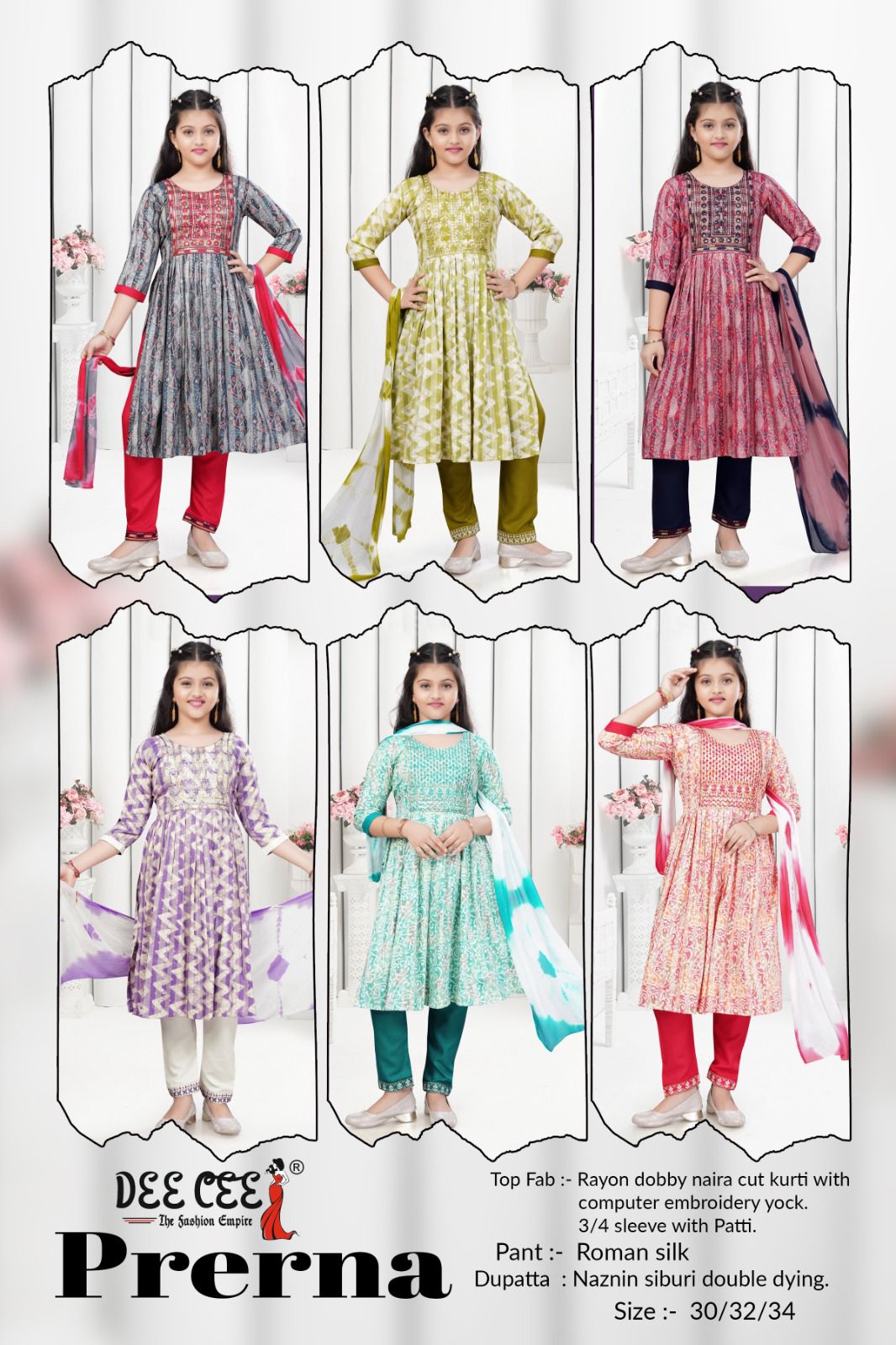 Prerna By Deecee Kids Girl Wear Kurti With Bottom Dupatta Orders In India