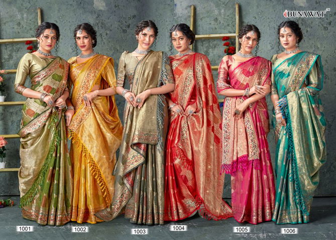 Balam By Bunawat 1001-1006 Party Wear Sarees Catalog