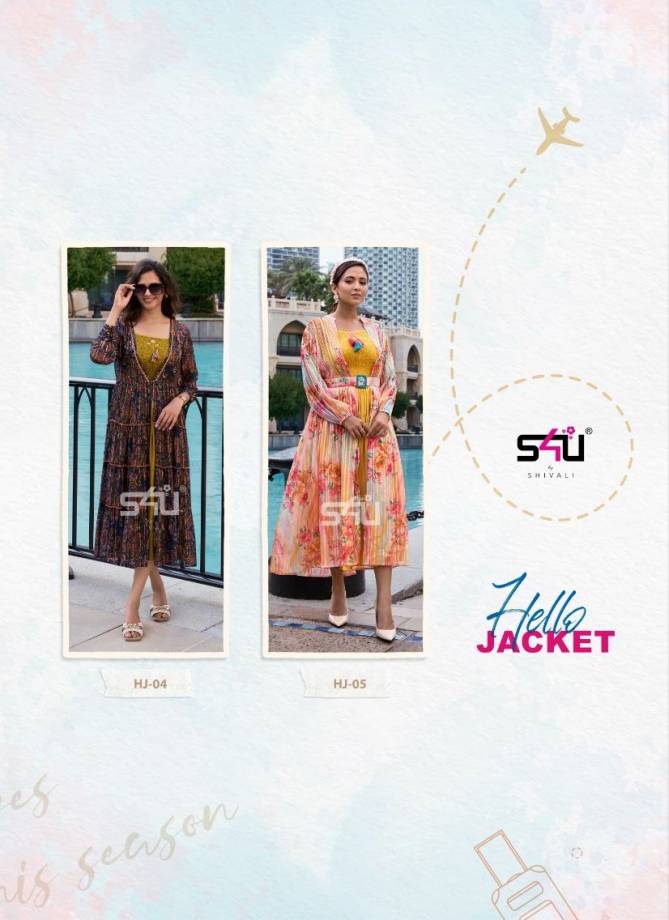 Hello Jacket Vol 9 By S4U Shivali Designer Kurti Catalog 