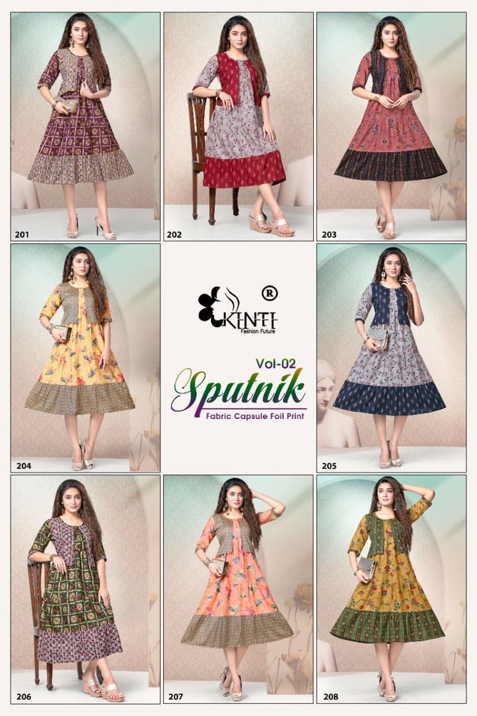 Sputnik Foil By Kinti Designer Kurti Catalog