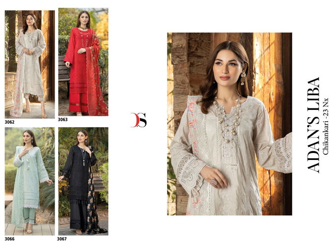 Adans Liba Chikankari 23 Nx By Deepsy Pakistani Suits Catalog