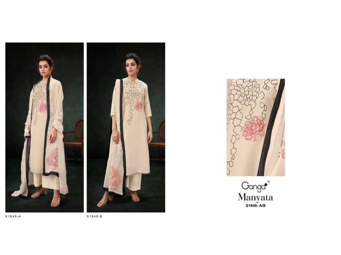 Manyata S1648 By Ganga Salwar Suit Catalog