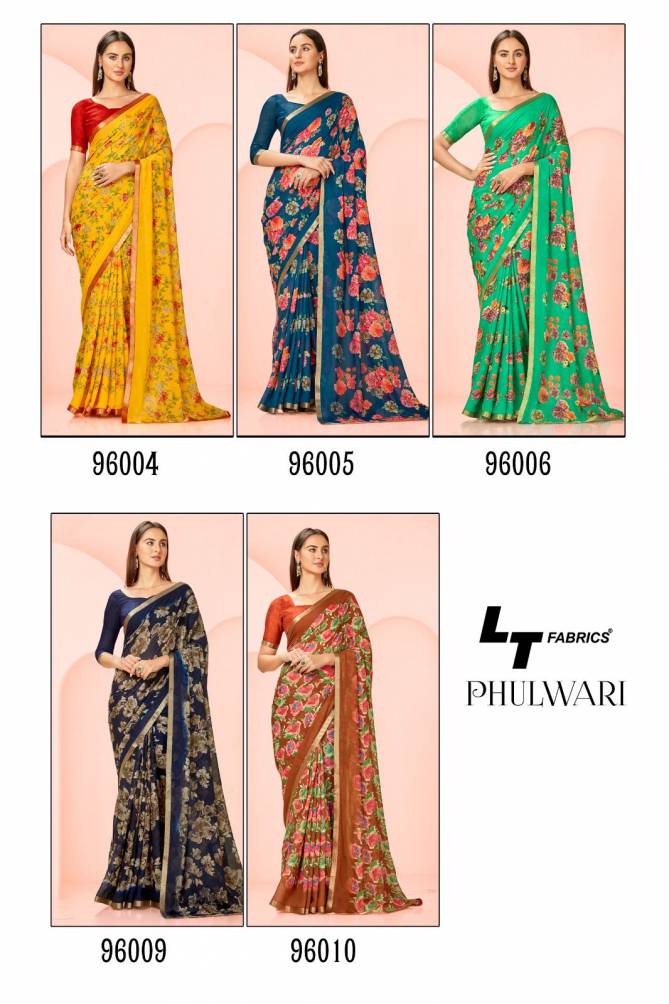 Phulwari Floral By LT Fabrics Printed Sarees Catalog