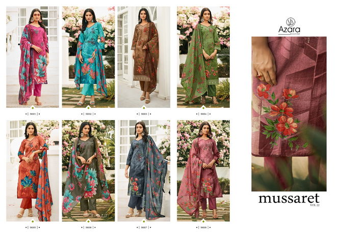 Azara Mussaret Vol 22 By Radhika Cotton Dress Material Catalog