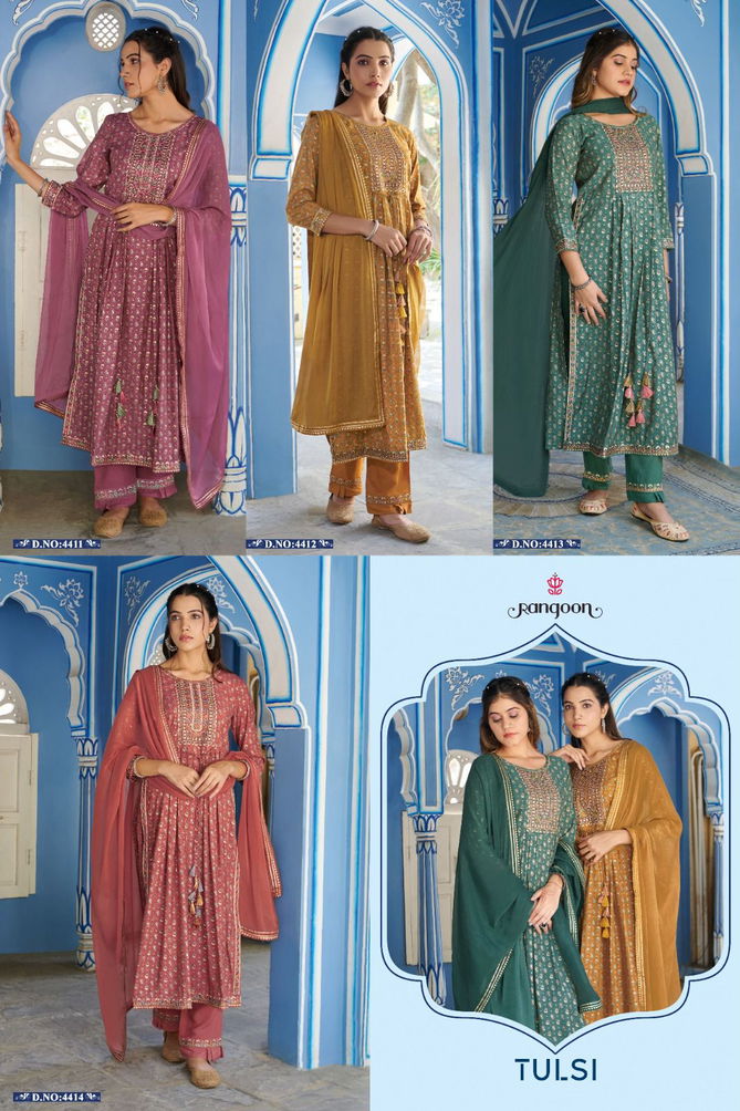 Rangoon Tulsi By Kessi Readymade Salwar Suits Catalog