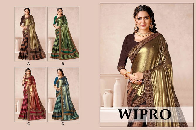 Wipro By Ronisha Color Set Designer Sarees Catalog