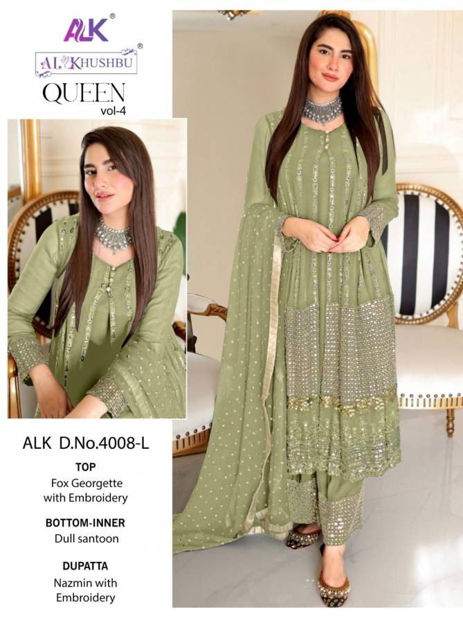 Queen Vol 4 By Alk Khushbu Pakistani Suits Catalog - The Ethnic World