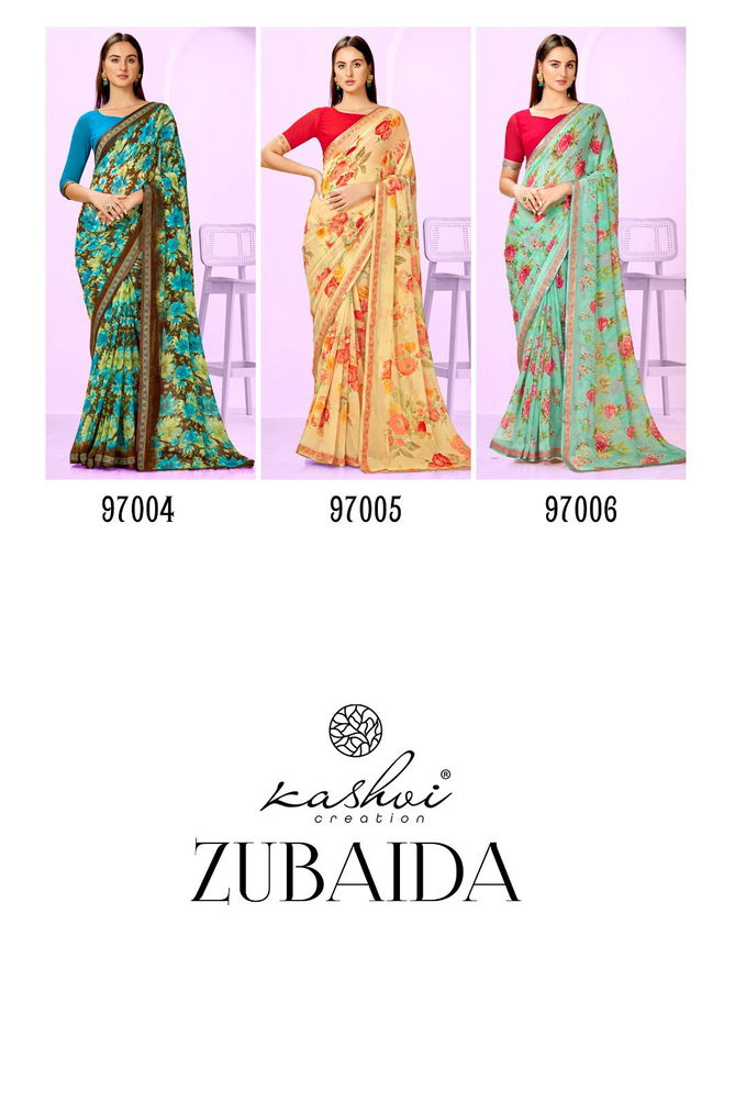 Kashvi Zubaida By Lt Fabric Georgette Sarees Catalog