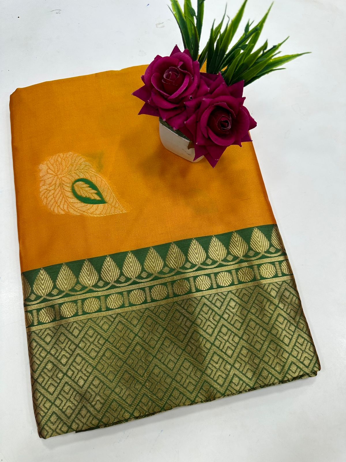 AAB Morpich Soft Lichi Silk Non Catalog Sarees