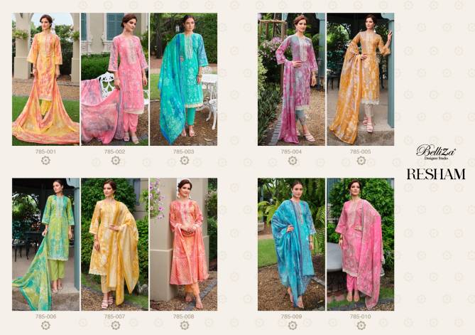 Resham By Beliza Cotton Dress Material Catalog