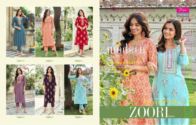Zoori Vol 2 By Diya Trends Salwar Suits Catalog