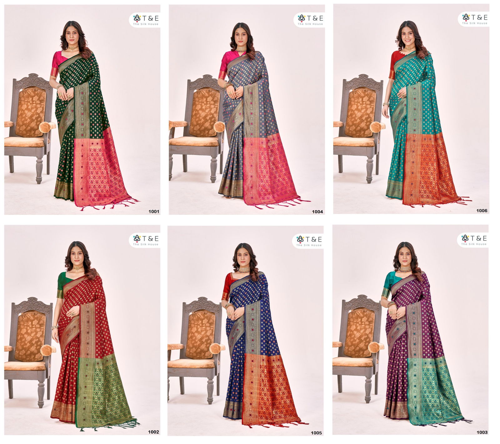 T And E Aagman Designer Silk Saree Catalog