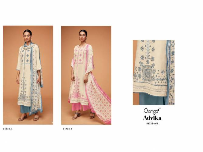 Ganga Advika S1722 Cotton Salwar Suit Catalog