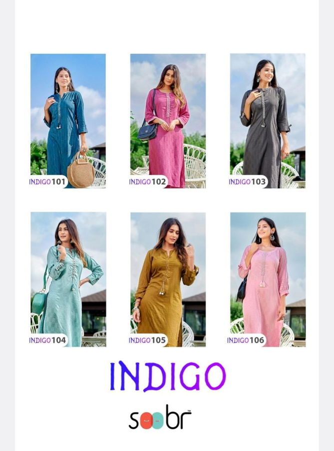 Soobr Indigo Long Kurti Catalog