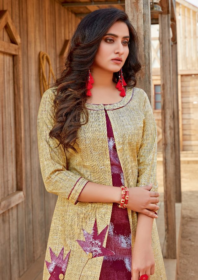 Aarvi Manya 24 Latest Fancy Designer Ethnic Wear Luxury Pure Rayon Cotton Kurtis Collection
