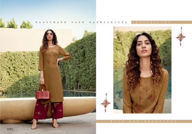 SWEETY FASHION LEE-LOYA Fancy Designer Party Wear Rayon Kurti With Palazzo Collection