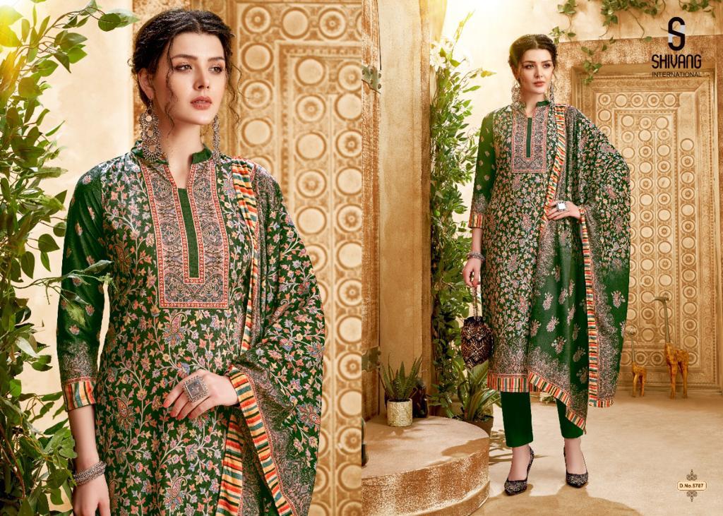 Noor Vol 5 By Shivang Velvet Digital Printed Salwar Kameez Online Wholesale