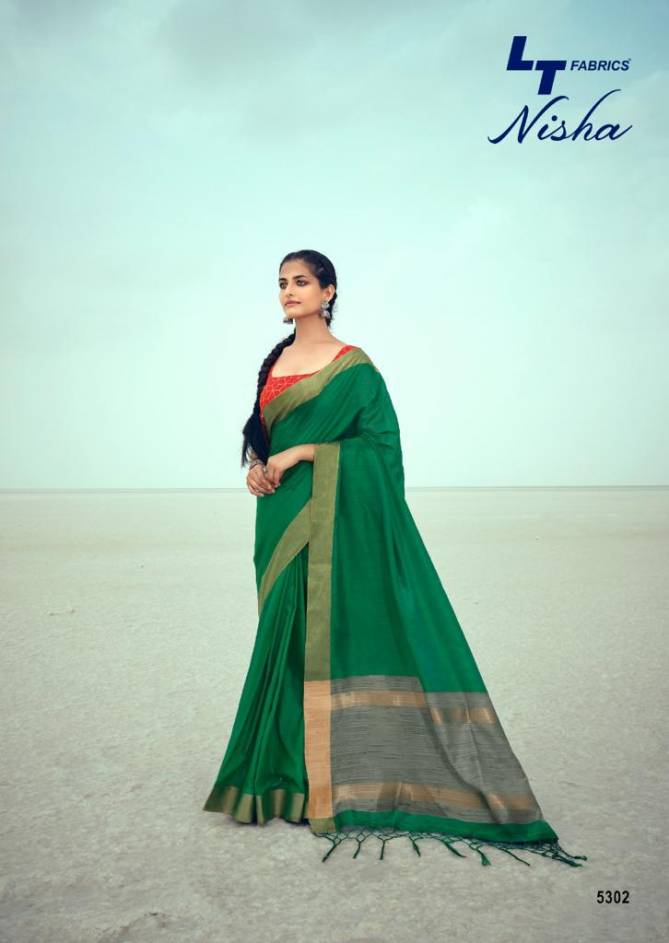 Lt Nisha Fancy Wear Handloom Silk Fancy Party Wear Latest Saree Collection
